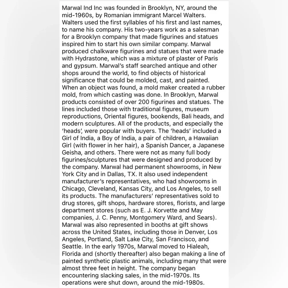 VTG Marwal Chalkware Bust Polynesian Woman - Picture 8 of 9